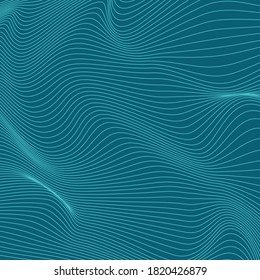 An abstract wavy 3d mesh wire frame background image.