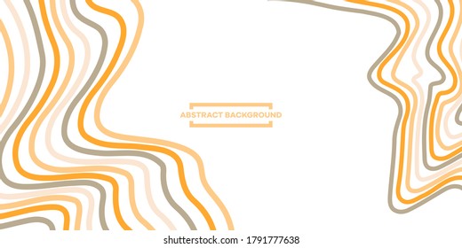 Abstrakte künstlerische Schablone. Wellenstreifen-Hintergrund.  Flügellinienmuster. Optische Kunst, gestreifte Optik. Moderne Wellen, geometrische Linienstreifen.  Bearbeitbarer Vektor