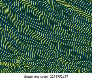 Plantilla artística ondulada abstracta. Fondo de banda ondulada - textura simple para su diseño. con colores y líneas atractivas.  Ilustración del vector abstracto.