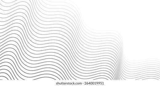Abstract wavy artistic template. Wave Stripe Background - simple texture for your design modern line arts