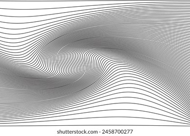 Abstract wavy artistic vector template, wave stripe background simple texture.