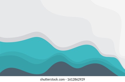 Abstract wavy background with attractive colors in flat design. modern background vector that can be used for banners, billboards, presentations, covers, brochures etc.