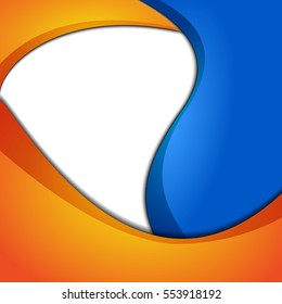 Abstract wavy background. Backdrop with colorful waves for design