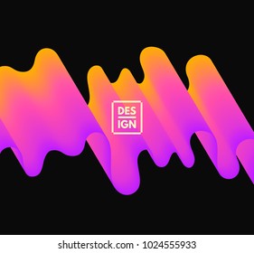 Abstract wavy background for banner, flyer and poster. Dynamic effect. Vector illustration. Can be used for advertising, marketing, presentation.