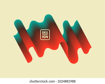 Abstract wavy background for banner, flyer and poster. Dynamic effect. Vector illustration. Can be used for advertising, marketing, presentation.