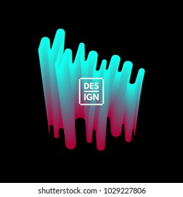 Abstract wavy background for banner, flyer and poster. Dynamic effect. Vector illustration. Can be used for advertising, marketing, presentation.