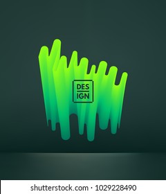 Abstract wavy background for banner, flyer and poster. Dynamic effect. Vector illustration. Can be used for advertising, marketing, presentation.