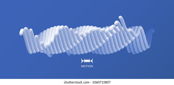 Abstract wavy background for banner, flyer and poster. Dynamic effect. Vector illustration. Cover design template. Can be used for advertising, marketing, presentation.