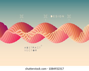 Abstract wavy background for banner, flyer and poster. Dynamic effect. Vector illustration. Cover design template. Can be used for advertising, marketing, presentation.