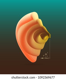 Fundo ondulado abstrato para faixa, folheto e cartaz. Efeito dinâmico. Ilustração vetorial. Modelo de design de capa. Pode ser usado para publicidade, marketing e apresentação.