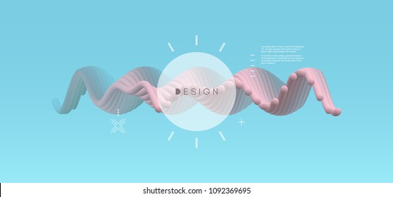 Abstract wavy background for banner, flyer and poster. Dynamic effect. Vector illustration. Cover design template. Can be used for advertising, marketing, presentation.