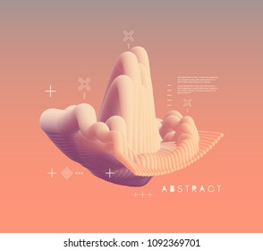 Abstract wavy background for banner, flyer and poster. Dynamic effect. Vector illustration. Cover design template. Can be used for advertising, marketing, presentation.
