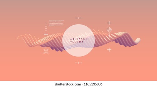 Fundo ondulado abstrato para faixa, folheto e cartaz. Efeito dinâmico. Ilustração vetorial. Modelo de design de capa. Pode ser usado para publicidade, marketing e apresentação.
