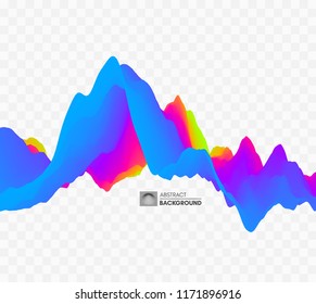 Abstract wavy background for banner, flyer, book cover, poster. Dynamic effect. Vector illustration. Design template.