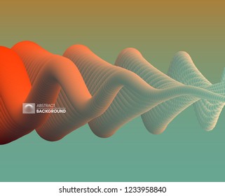 Resumen de fondo ondulado para pancarta, volante y afiche. Efecto dinámico. Ilustración vectorial. Plantilla de diseño de portada. Se puede usar para publicidad, marketing, presentación.