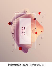 Resumen de fondo ondulado para pancarta, volante y afiche. Efecto dinámico. Ilustración vectorial. Plantilla de diseño de portada. Se puede usar para publicidad, marketing, presentación.