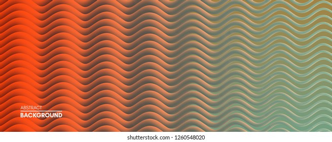 Abstract wavy background for banner, flyer and poster. Dynamic effect. Vector illustration. Cover design template. Can be used for advertising, marketing, presentation.