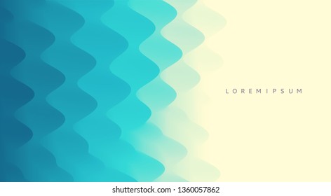 Abstract wavy background for banner, flyer and poster. Dynamic effect. Vector illustration. Cover design template. Can be used for advertising, marketing, presentation. 