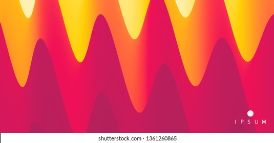 Abstract wavy background for banner, flyer and poster. Dynamic effect. Vector illustration. Cover design template. Can be used for advertising, marketing, presentation. 