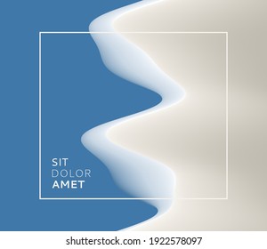 Abstract wavy background for banner, flyer and poster. Dynamic effect. Vector illustration. Cover design template. Can be used for advertising, marketing, presentation.