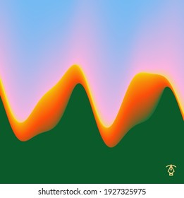 Abstract wavy background for banner, flyer and poster. Dynamic effect. Vector illustration. Cover design template. Can be used for advertising, marketing, presentation.