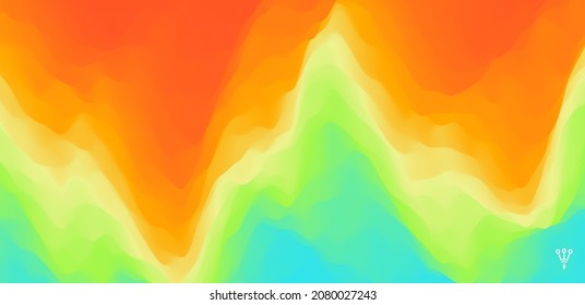 Abstract wavy background for banner, flyer and poster. Dynamic effect. Vector illustration. Cover design template. Can be used for advertising, marketing or presentation.