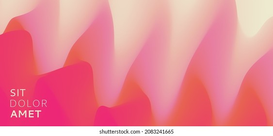 Abstract wavy background for banner, flyer and poster. Dynamic effect. Vector illustration. Cover design template. Can be used for advertising, marketing or presentation.