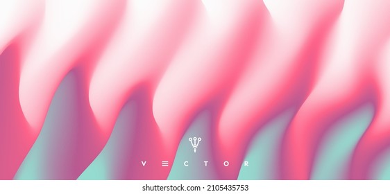 Abstract wavy background for banner, flyer and poster. Dynamic effect. Vector illustration. Cover design template. Can be used for advertising, marketing or presentation.