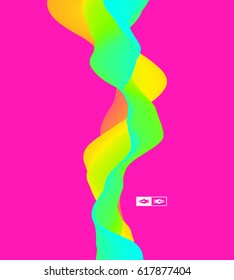 Resumen de fondo ondulado para banner, volante, portada de libro, afiche. Efecto dinámico. Ilustración vectorial. Plantilla de diseño. 