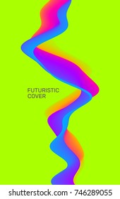 Abstract wavy background for banner, flyer, book cover, poster. Dynamic effect. Vector illustration. Design template. 