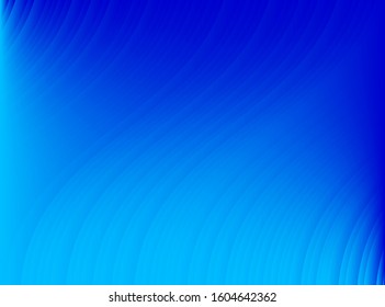 Abstract wavy background for blue different shades design concept