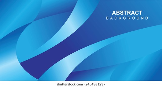 Fondo ondulado Abstractas en Vector de diseño de color degradado azul