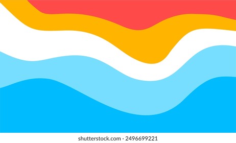 Abstract wavy Background. blue and orange background. abstract blue color wallpaper for desktop. Abstract curvy orange background.
