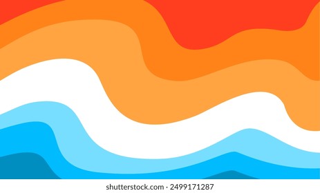 Abstract wavy Background. blue and orange background. abstract blue color wallpaper for desktop. Abstract curvy orange background. abstract blue and orange color background.