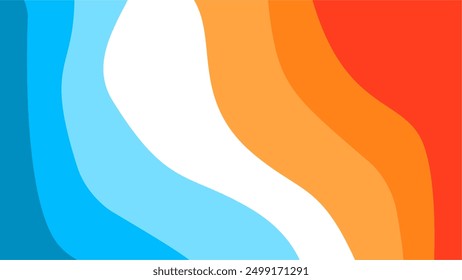 Fondo ondulado Abstractas. fondo azul y naranja. Fondo de pantalla de color azul abstracto para escritorio. Abstractas fondo naranja con curvas. fondo de color azul y naranja abstracto.