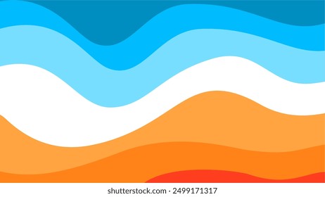 Abstract wavy Background. blue and orange background. abstract blue color wallpaper for desktop. Abstract curvy orange background. abstract blue and orange color background.