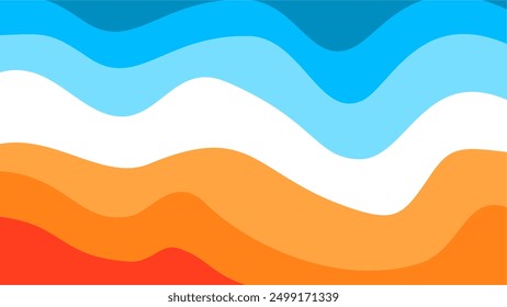 Abstract wavy Background. blue and orange background. abstract blue color wallpaper for desktop. Abstract curvy orange background. abstract blue and orange color background.