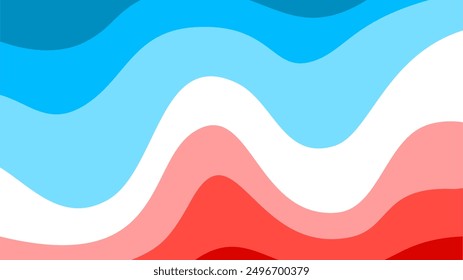 Fondo ondulado Abstractas. fondo azul y rojo. Fondo de pantalla de color azul abstracto para el escritorio. Abstractas fondo rojo con curvas.