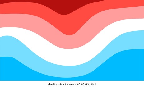 Abstract wavy Background. blue and red background. abstract blue color wallpaper for desktop. Abstract curvy red background.