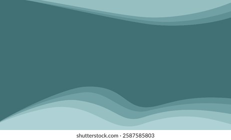 Abstract Wavy Background with Blue Tones and Fluid Design 