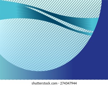 Abstract wavy background in blue tones
