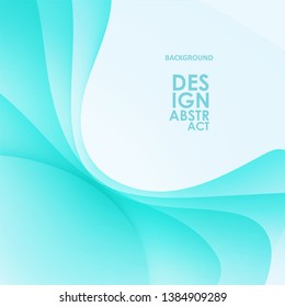 Abstract wavy background, blue waved lines for brochure, website, flyer design