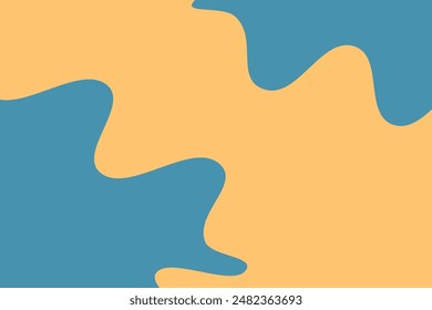 Fondo ondulado Abstractas, color amarillo azul