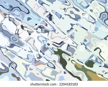 Abstract wavy background in blue-gray tonality for camouflage or fabrics. Winter motifs for interior solutions, fashion, wallpaper, scrapbooking, textiles, cover, etc. Rhythmic bursts in cold key