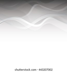 Abstract wavy background. Blurred swoosh wave modern abstract background template card with border lines. Vector illustration