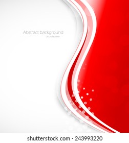 Abstract wavy background bright brochure template design