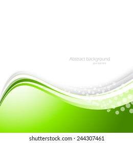 Abstract wavy background bright brochure template design