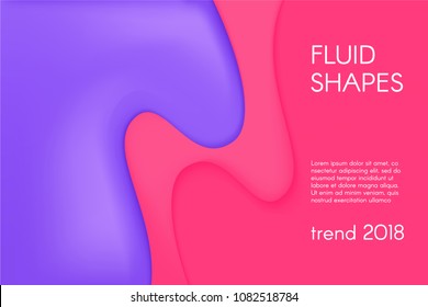 Abstract Wavy Background. Bright Composition with Thick Liquid. Fluid Shapes with 3D Effect. Caramel Stains. Abstract Background for Wallpaper, Web Design, Brochure, Visit Card.