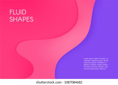 Abstract Wavy Background. Bright Composition with Thick Liquid. Fluid Shapes with 3D Effect. Caramel Stains. Abstract Background for Wallpaper, Web Design, Brochure, Visit Card.