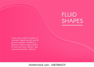 Abstract Wavy Background. Bright Composition with Thick Liquid. Fluid Shapes with 3D Effect. Caramel Stains. Abstract Background for Wallpaper, Web Design, Brochure, Visit Card.